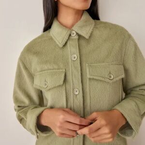 Reformation faux fur ridley jacket